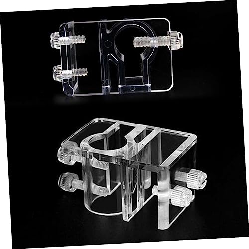 BESPORTBLE 3pcs Fish Tank Water Holder Clamp Aquarium Fixed Clip Acrylic Screw Adjustment 6x3.5x4cm