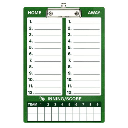 WISYOK Baseball Clipboard, Dry Erase, Lineup Board | Double Sided, with Marker, for Coaches, Softball, Game Practice Planning, Team Use - style: Baseball