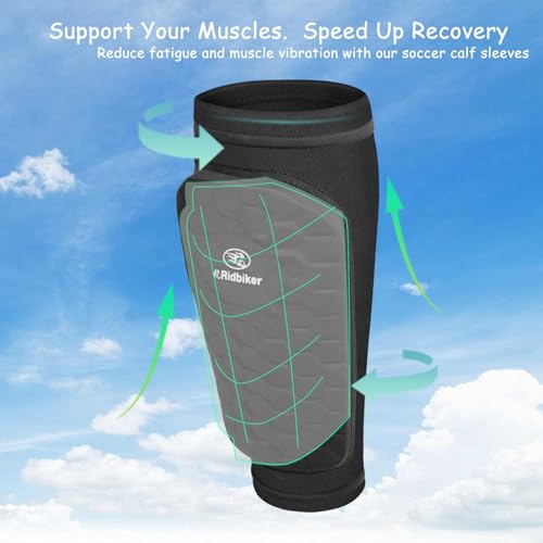 Soccer Shin Guards Shin Pads, Calf Compression Sleeve with Honeycomb Pads, Lightweight Shin Defender Shin Guards Kids for Adult Men Women, Boys, Girls, Youth - color: Green, size: Large
