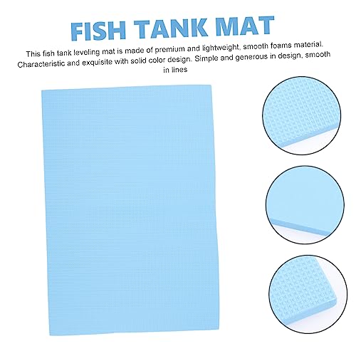 Fish Tank Pad Aquarium Leveling Mat Fish Aquarium Accessories Glass Aquarium Fish Tank Cushioning Mat Fish Supplies Fish Tank Accessories Aquarium Stand Black Blue Foam Non-Slip