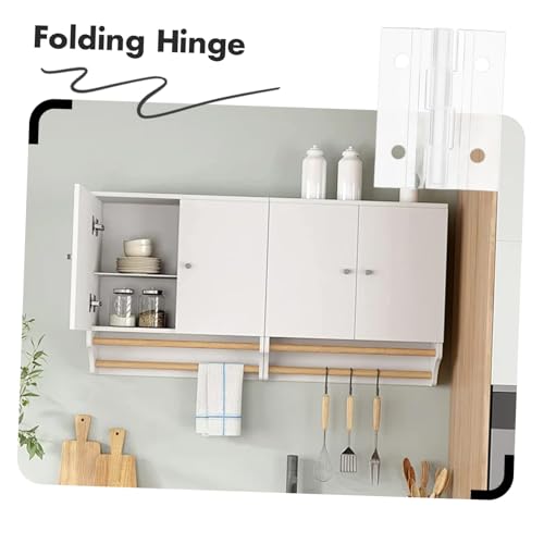 MAGICLULU 2Sets Clear Folding Acrylic Hinges for Jewelry Box Cabinet Furniture Transparent Hinges with Design for Easy Installation Crafts Aquarium Covers