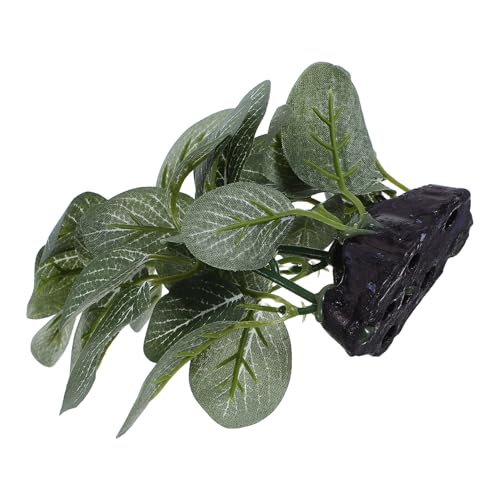 Healifty Artificial Aquarium Plants Fish Tank Grass Decoration Plastic Water Plants with Base for Freshwater Aquatic Landscape Betta Hiding Spot