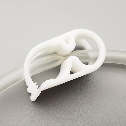 10PCS Plastic Tubing Clamps Adjustable Tube Clamp High Temperature Resistant Flow Control Hose Clip Laboratory Pinch Valve - size: for tube OD 1/8''-1/4'' (3-6mm)PBT