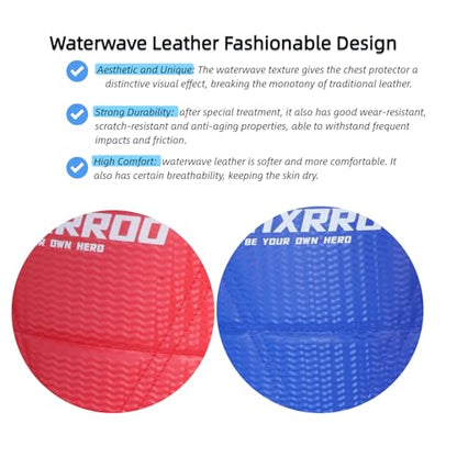 Martial Arts Chest Guard, Red and Blue Reversible, Protective Training Equipment - size: 1#