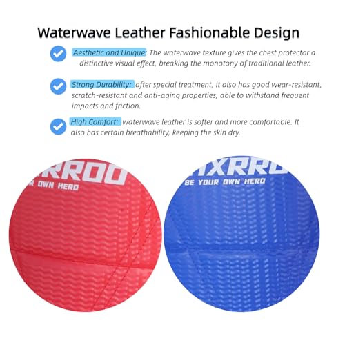 Martial Arts Chest Guard, Red and Blue Reversible, Protective Training Equipment - size: 3#