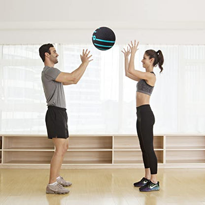JFIT Dual Texture Medicine Ball – Weighted Exercise Ball for Strength, Core & Functional Fitness Training - style: 14lb