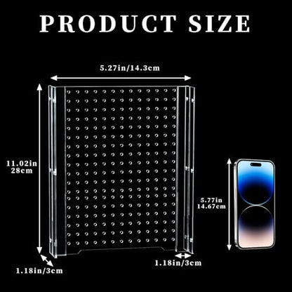 Fish Tank Divider, Transparent Acrylic Separator Plate with Suction Cups for Aquarium, Aquarium Divider Grid, Fish Tank Accessories