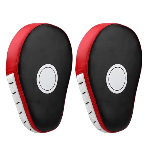 Curved Boxing Punching Mitts, 2Pcs, Focus Pads 9.8 X 7.5 in, MMA Kickboxing Training, Shock Absorption