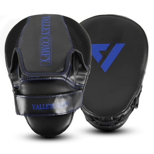 Valleycomfy Boxing Pads Punching Mitts for Training,Muay Thai,Martial Arts - color: Blue