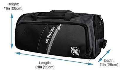Hayabusa Ryoko Duffle Bag - Black/Grey, 50L