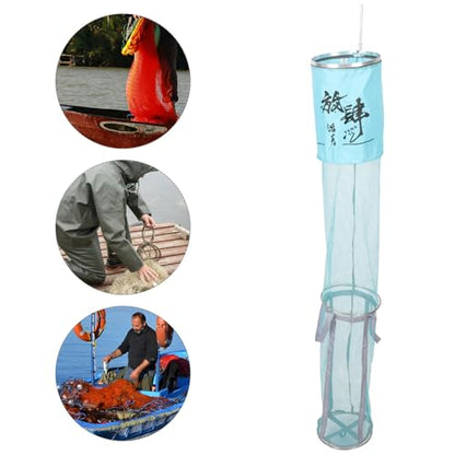 BESPORTBLE Portable Fishing Net Bag 25x1.5m Nano Nylon Fish Storage Mesh Wear-Resist Diving Fish Bag for Outdoor Anglers