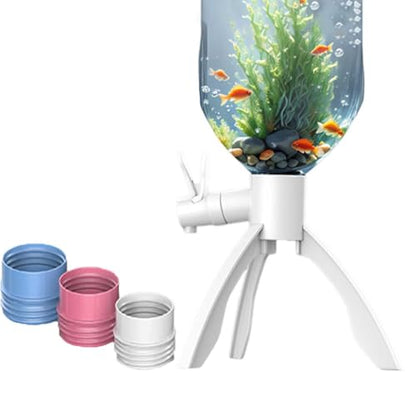 Water Bottle Stand, Portable Inverted Bottled Water Dispenser Holder Mineral Water Bucket Rack with Water Spout, for Camping, Hiking and Picnic