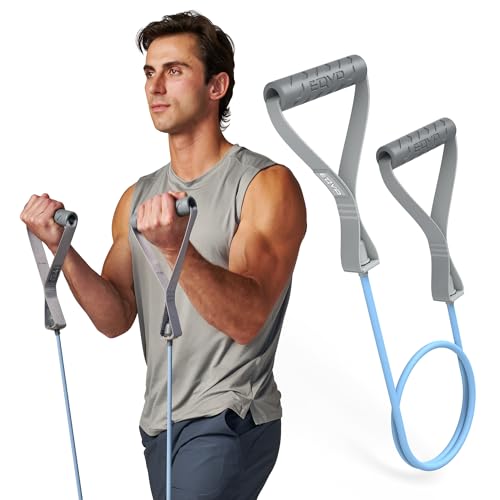 EQYP Power Tube Resistance Bands with Handles – Exercise Bands for Home Workouts - size: 50lb