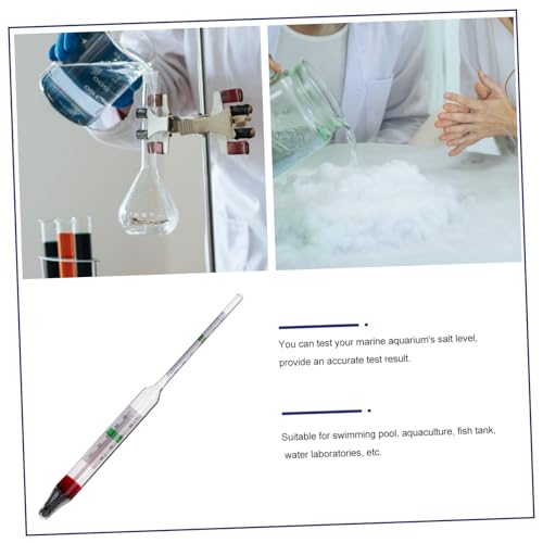Homoyoyo 1set Hydrometer Tester Measuring Cylinder for Accurate Sea Water Testing Professional Aquarium for Aquaculture and Fish Tanks