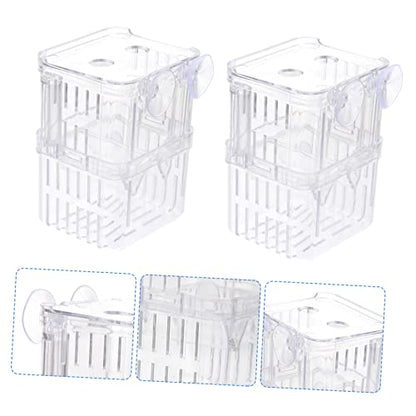 3pcs Fish Breeding Box Aquarium Breeder Box for Small Tanks Fish Acclimation Hatching