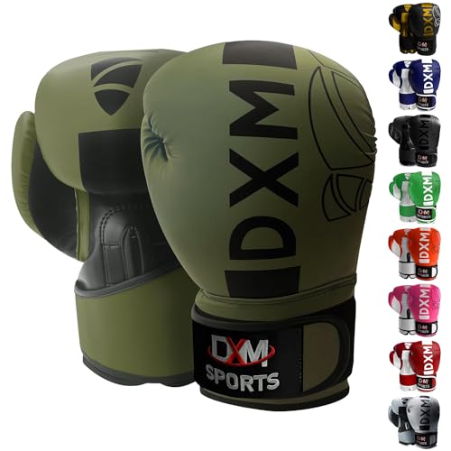 Boxing Gloves for Men & Women, Boxing Training Gloves, Kickboxing Gloves, Sparring Gloves, Heavy Bag Workout Gloves for Boxing, Kickboxing, Muay Thai, MMA - color: Green & Black, size: 12 oz