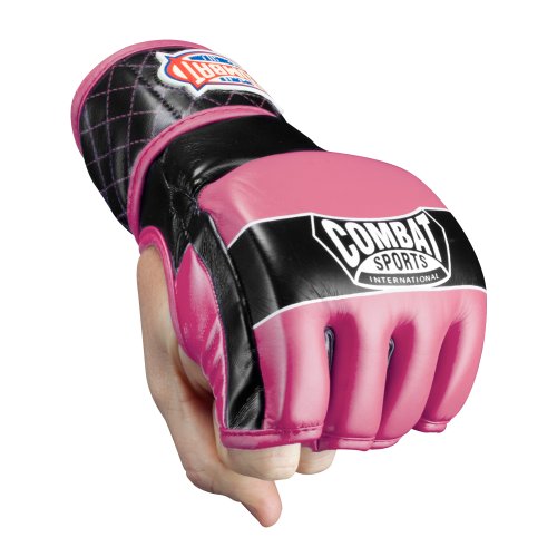 Combat Sports Traditional MMA Fight Gloves - color: Black / Blue, size: Standard