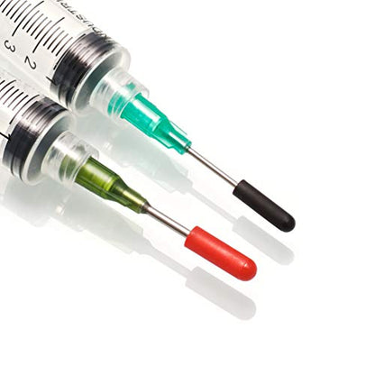 The Single 60ml - All-Purpose Industrial Syringe Kit with 7 Dispensing Tips; 5" 8g, 4" + 2" + 1" 14g and 18g, 1 Easy Grip Syringe Cap, 6 Tip Covers