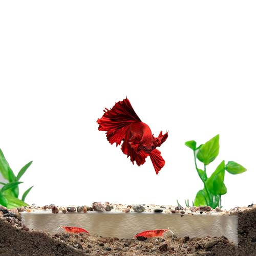 Shrimp Breeding Protector | Shrimp Breeding Cave Aquarium Tunnel (White) - color: White
