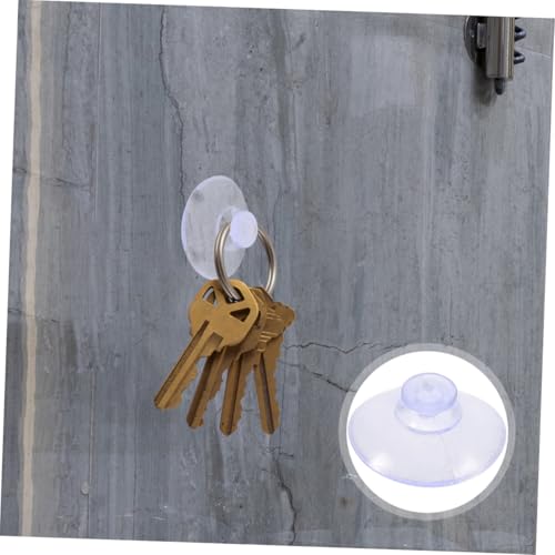 Homoyoyo 200pcs Suction Cup Towel Hooks for Glass Tabletop Suction Cups Adhesive for Aquarium Window Display