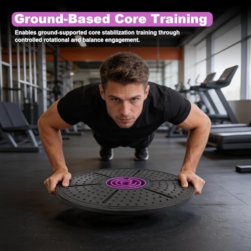 Labyrinth Balance Board, Yoga Balance Board with Maze, 14.6inch Plastic Wobble Stability Board Core Strength Fitness Disc for Home Gym Workout 150KG Load