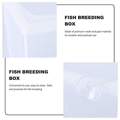Yardwe Hatching Box for Aquarium Fish Breeding Mesh Incubation Kit Fish Isolation Box Easy Cleaning