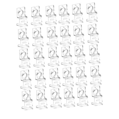 30x Aquarium Glass Cover Clips Clamps Inlet Outlet Pipe Holder Aquarium Lid Support Aquarium Accessories Hose Fastening Clips, for 15mm