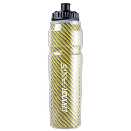 Cannon Sports 28oz Insulated Squeeze Water Bottle with Straw, Leak Proof Lids, 2 lids (Straw and Squeeze), Double Wall Insulation, Wide Mouth, BPA-Free (2 Pack) (Yellow) - color: Yellow