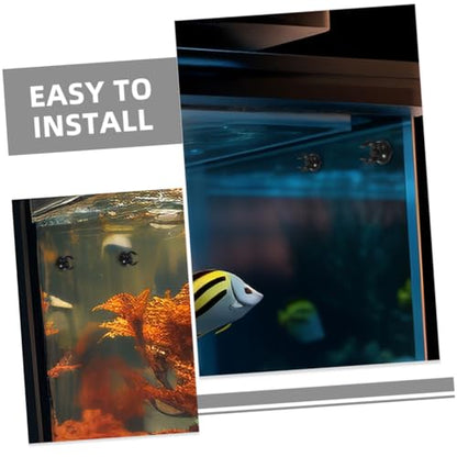 Toyvian 12pcs Aquarium Air Tubing Clamp Heavy Duty Suction Cup Clips Fish Tank Suction Cup Holder Replacement for Aquarium Parts