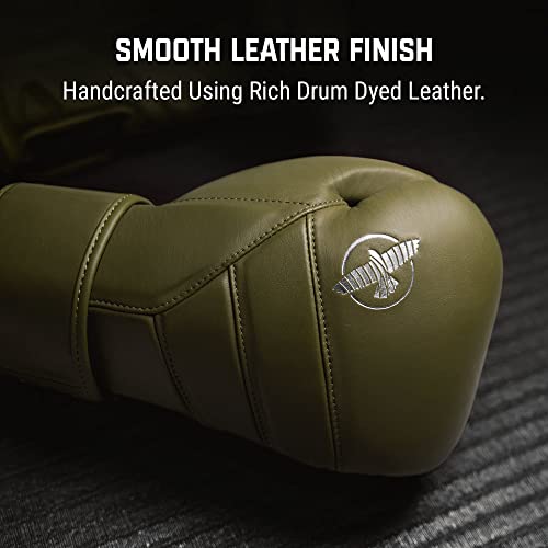 Hayabusa T3 Kanpeki Leather Boxing Gloves - color: Green, size: 16oz