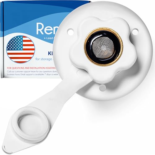 RV Water Inlet Connection. RV City Water Inlet With Check Valve. Inlet Hose Connector. Hose Flange Hookup For RV Camper (white). - color: White
