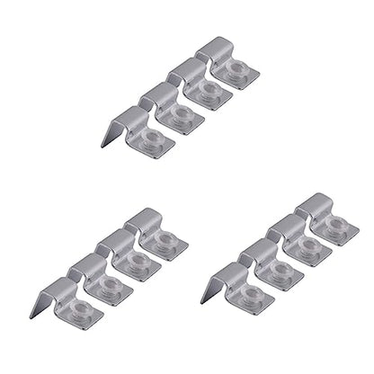 DOITOOL 3sets Fish Tank Glass Cover Clips Aquarium Acrylic Clips Aquarium Accessories 4pcs*3
