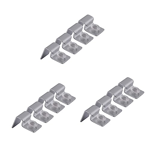DOITOOL 3sets Fish Tank Glass Cover Clips Aquarium Acrylic Clips Aquarium Accessories 4pcs*3