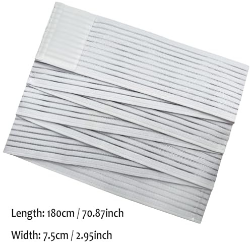 Cold Pack Strap, Elastic Belt to Wrap Cold Pack, Ice Pack Extender Strap, Add Length to Most Ice Pack, Multifunctional (White) - color: White