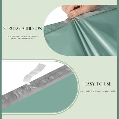 Metronic Poly Mailers 14.5X19 1000 Pack, Strong Adhesive Shipping Bags for Clothing, Waterproof and Tear-Proof Shipping Envelopes, Packaging Bags Mailers Poly Bags in Grayed Jade Green - color: Grayed Jade Green, size: 14.5x19 1000PC