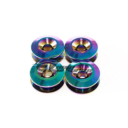 Neo Chrome Bumper Quick Release Fasteners for Car Bumpers Trunk Fender Hatch Lids Kit - color: NEO CHROME
