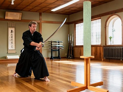 5PCS Tameshigiri Tatami Mat - Authentic Japanese Straw Cutting Mat, 79 x 34 Inch, Pre-Rolled, Made of 100% Igusa (Soft Rush) for Katana Sword Practice, Ideal for Iaido & Samurai Martial Arts Training