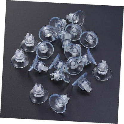 YARNOW 18pcs Aquarium Suction Cup Clips and Rubber Clamps for Fish Tank Airline Tube Holder with Strong Grip, Sturdy Silicone Material, Suitable for Air Pump Accessories in Freshwater