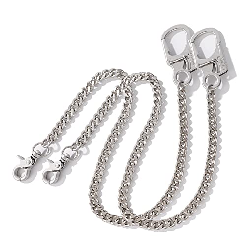 Ahiller Heavy Duty Key Wallet Chains for Men Biker - color: Silver-qk-2p