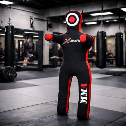 MMA Grappling Submission Dummy – Brazilian Jiu Jitsu BJJ Punching Bag for Judo, Karate, Boxing & MMA Training – UNFILLED(5Ft)
