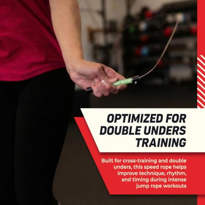 Elite Jumps Surge 3.0 Speed Jump Rope, Double Unders - color: Powder Blue, size: Surge 4.0