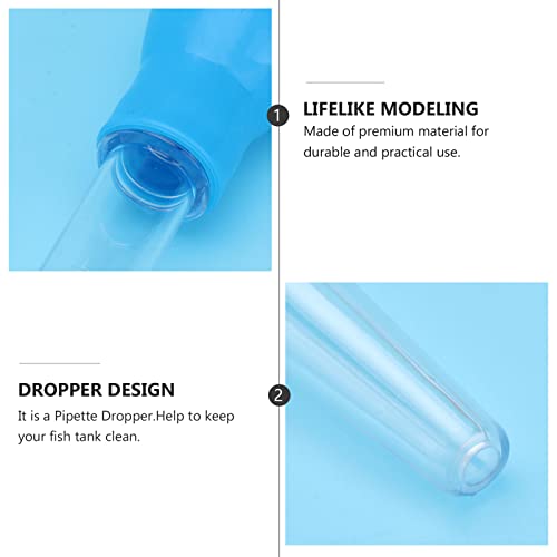 VILLCASE Fish Tank Water Changer Aquarium Droppers, Aquarium Clean Pipette Dropper, Manual Fish Tank Cleaner Coral Feeder Cleaning Waste Changer Pipette Tool,