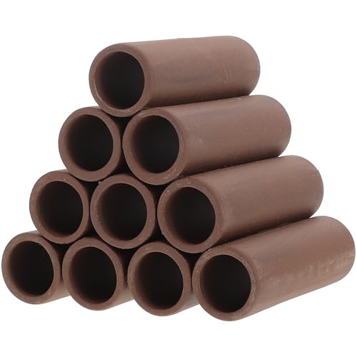 Kisangel Aquarium Shrimp Hideout Pottery Spawning Cave Breeding Shelter Hiding Tube for Fish Tanks Shrimp Tank Decoration