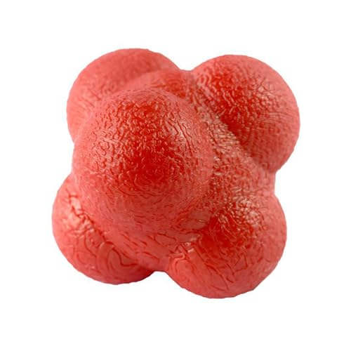 Fitness Balls Bounce Agility Reflexes Reaction Coordination Training Reaction Hexagon Agility Training - color: Red