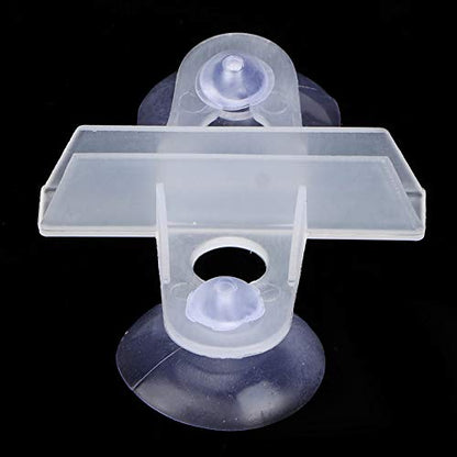 Separation Board PVC Aquarium Fish Tank Clamp/Holder Material Strong Toughness 40PCS Divider Support Clamp/Holder Blackwhite Suitable Glass: 5-6mm/0.20-0.24inch (White)