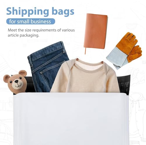 Metronic Poly Mailers 14.5x19 70000 Pack Large Shipping Bags for Clothing Mailing Bags with Strong Self-sealing Adhesive Waterproof and Tear-Proof Poly Bag Bulk in White - color: White, size: 14.5x19 70,000PC