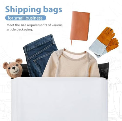Metronic Poly Mailers 14.5x19 70000 Pack Large Shipping Bags for Clothing Mailing Bags with Strong Self-sealing Adhesive Waterproof and Tear-Proof Poly Bag Bulk in White - color: White, size: 14.5x19 70,000PC