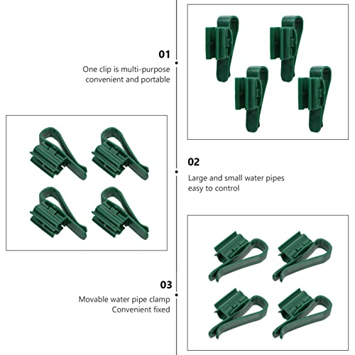 POPETPOP 4pcs Aquarium Hose Clips Multifunctional Fish Tank Mount Holders for Inlet and Outlet Pipes Securely Fixes Tubes and Wires Suitable for Aquariums