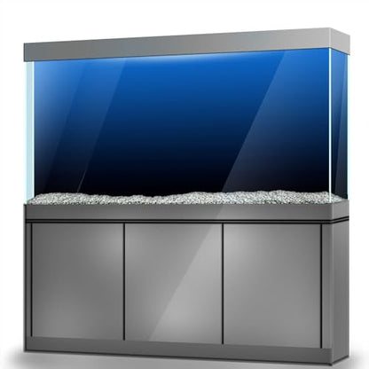 Blue Black Gradient Aquarium Background Stickers - Fish Tank Reptile Terrarium Decor 90 x 60 cm / (35.4 x 23.6 inches)