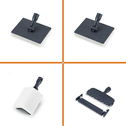hygger hg816 6-in-1 Aquarium Cleaning Tools Replacement Kit (2 Flat Sponges, Angle Sponge, Razor Scraper)